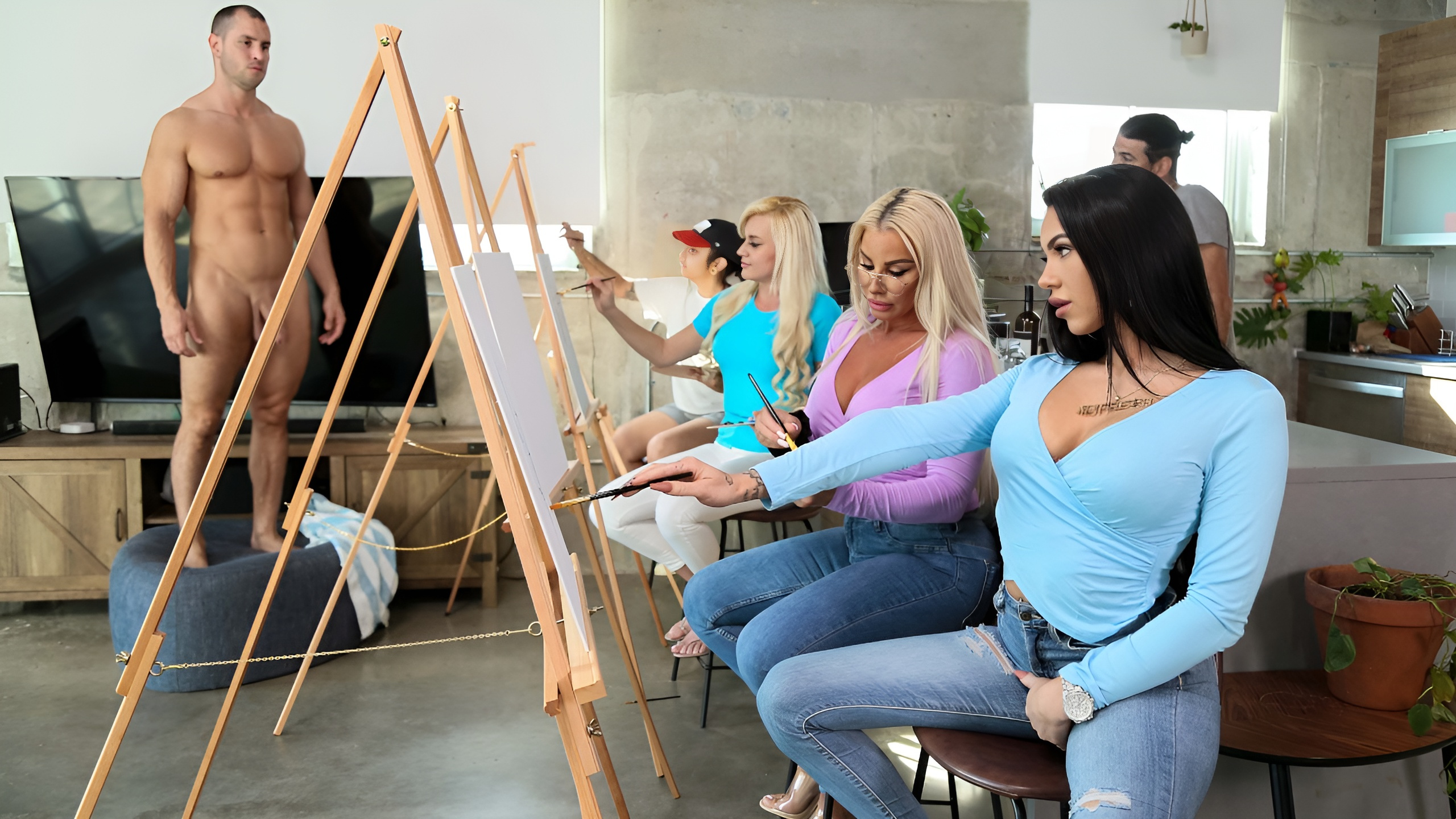 Malditas colegiais aprendendo a desenhar seios grandes...